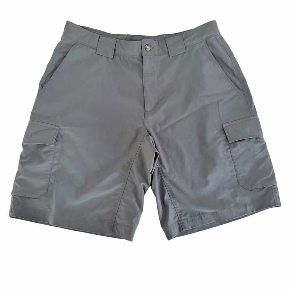 COLUMBIA Grey Cargo Hiking Shorts Lightweight Outdoor Golf GRT mens 34